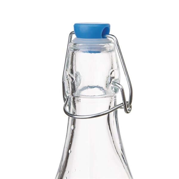 Flessen | Glas | 1L | Beugelsluiting | 6 Stuks | Ø90x320(h)mm