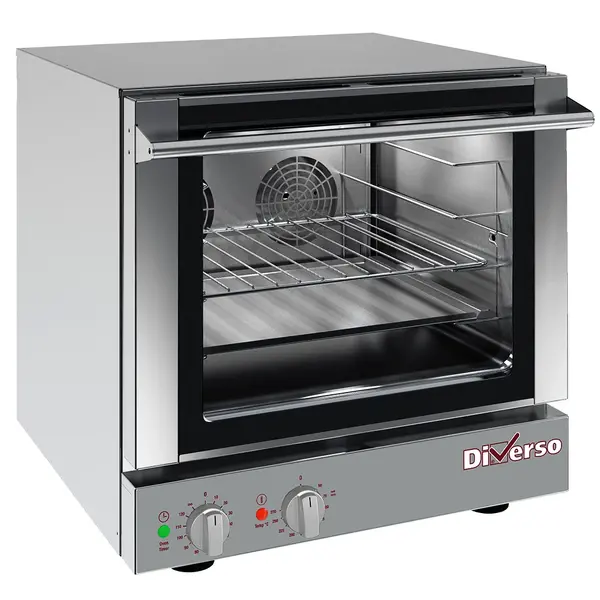 Heteluchtoven | 4 Niveaus (460x340) | Elektrisch | 50°C/270°C | 3kW (230V) | 590x650x575(h)mm