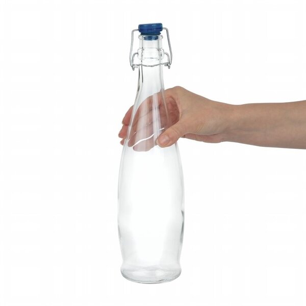 Flessen | Glas | 1L | Beugelsluiting | 6 Stuks | Ø90x340(h)mm