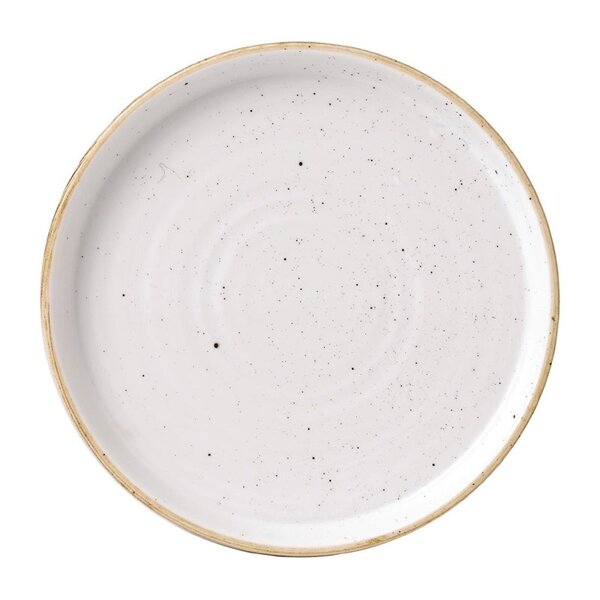 Borden | STONECAST | Porselein | Barley White | 6 Stuks | Ø160x20(h)mm