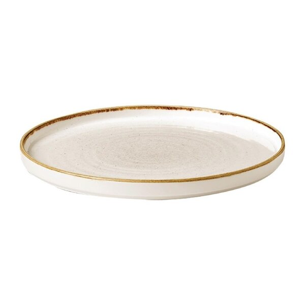 Borden | STONECAST | Keramiek | Barley White | 6 Stuks | Ø210mm