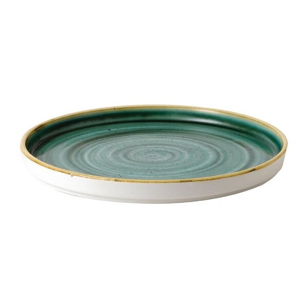 Borden | STONECAST | Porselein | Samphire Green | 6 Stuks | Ø210x20(h)mm