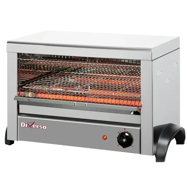 Salamander Toaster | 1 Niveau | Elektrisch (Quartz Infrarood) | 1.8kW (230V) | Incl. 3 Tostiklemmen | 525x305x325(h)mm