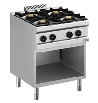 Diverso by Diamond Fornuis | Gas | 4 Branders (4x 5.5kW) | Waakvlam | Open Onderkast | 700x700x850(h)mm 