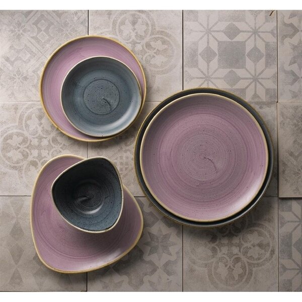 Borden | STONECAST | Keramiek | Lavender | 12 Stuks | Ø220mm