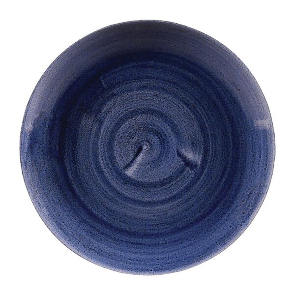 Coupeborden | STONECAST PATINA | Keramiek | Cobalt Blue | 12 Stuks | Ø217mm