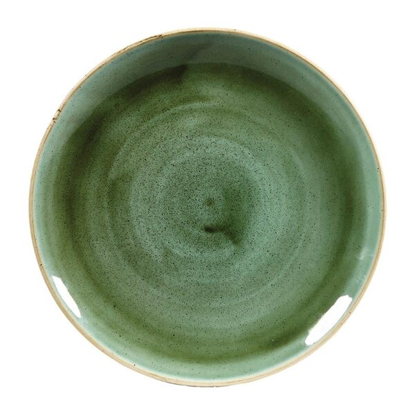 Coupeborden | STONECAST | Keramiek | Samphire Green | 12 Stuks | Ø217mm