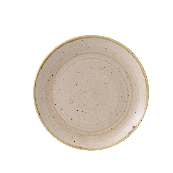 Coupeborden | STONECAST | Porselein | Nutmeg Cream | 12 Stuks | Ø217mm