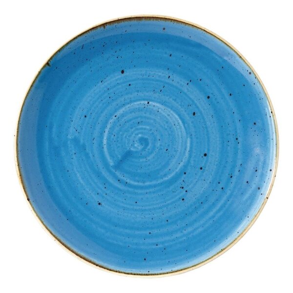 Coupeborden | STONECAST | Porselein | Cornflower Blue | 12 Stuks | Ø217mm