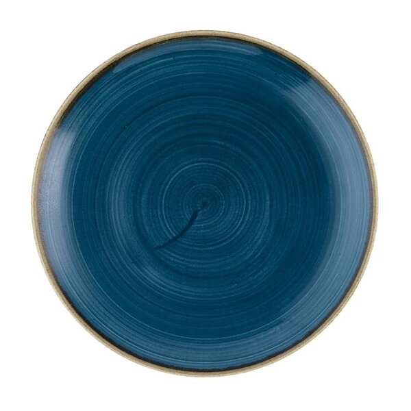 Coupeborden | STONECAST | Keramiek | Java Blue | 12 Stuks | Ø220mm