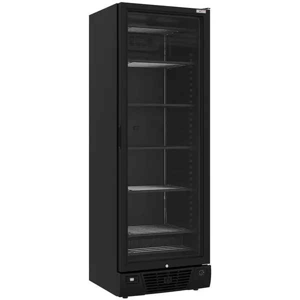 Vrieskast | 382L | Zwart | -18°C/-24°C | Geforceerd | Wielen | 640x670x1875(h)mm