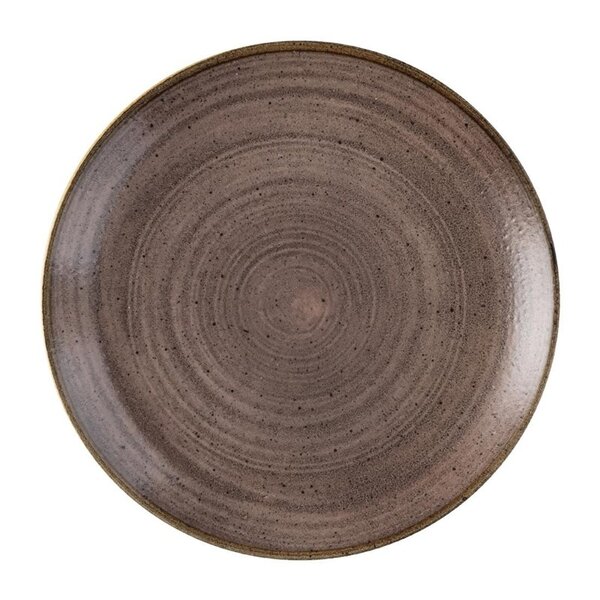 Coupeborden | STONECAST RAW | Keramiek | Brown | 12 Stuks | Ø219mm