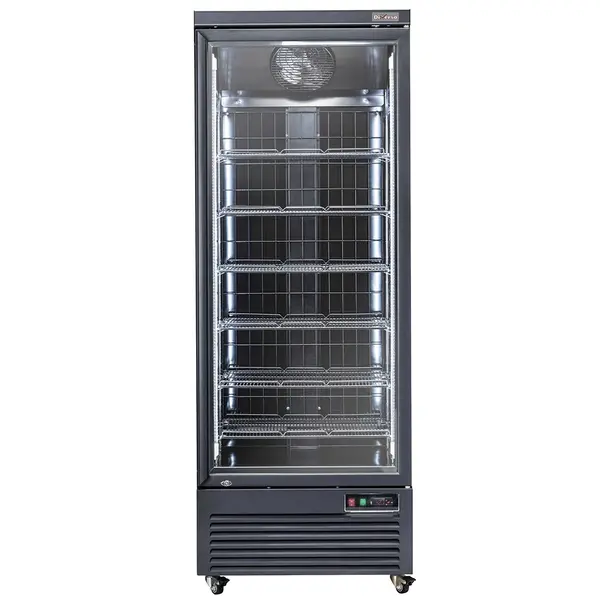 Vrieskast | 560L | Zwart | -15°C/-18°C | Geforceerd | Wielen (Geremd) | 750x760x2040(h)mm