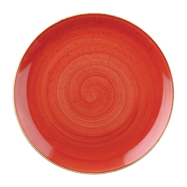 Coupeschalen | STONECAST | Porselein | Berry Red | 12 Stuks | Ø182mm