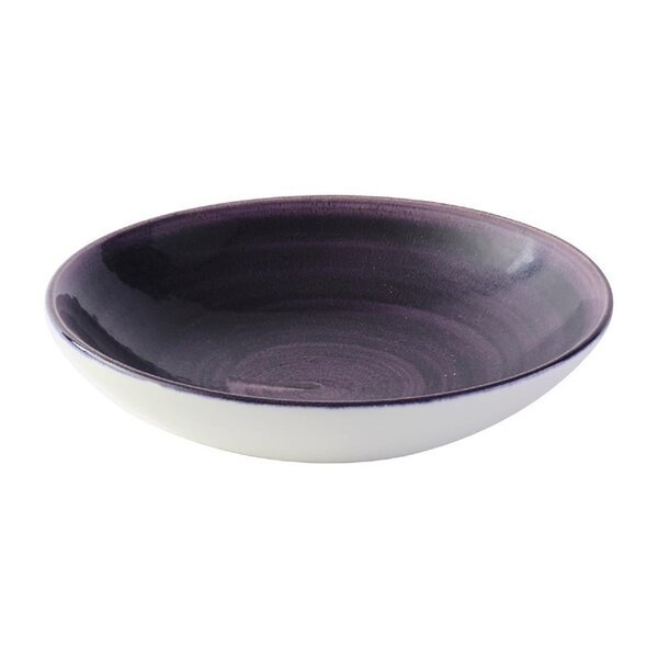 Coupeschalen | STONECAST PATINA | Keramiek | Cobalt Deep Purple | 12 Stuks | Ø184mm
