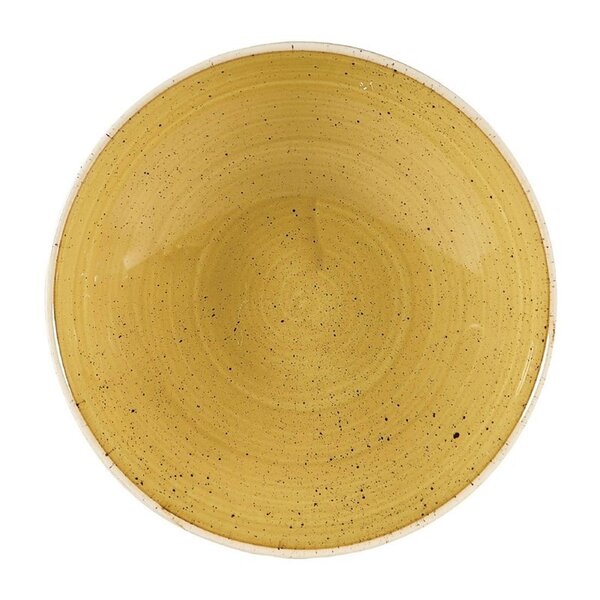Coupeschalen | STONECAST | Porselein | Mustard Seed Yellow | 12 Stuks | Ø182mm
