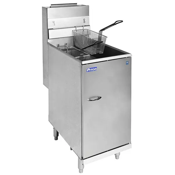 Friteuse | 35C | Gas | 18L | 26kW | Aftapkraan | 384x769x864/1168(h)mm