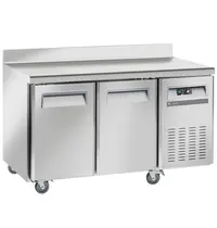 Diverso by Diamond Koelwerkbank | Energiezuinig | 169L | 2 Deuren (1/1 GN) | -2°C/+8°C | Geforceerd | Achteropstand | Wielen (Geremd) | 1350x700x850/950(h)mm 