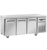 Diverso by Diamond Koelwerkbank | Energiezuinig | 253L | 3 Deuren (1/1 GN) | -2°C/+8°C | Geforceerd | Wielen (Geremd) | 1800x700x850(h)mm 