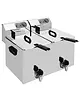 Diverso by Diamond Friteuse | Elektrisch | 8+8L | 0°C/180°C | 7kW (2x 230V) | Aftapkranen | 560x450x320(h)mm 