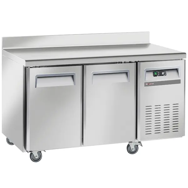 Vrieswerkbank | 169L | 2 Deuren (1/1 GN) | -18°C/-22°C | Geforceerd | Achteropstand | Wielen (Geremd) | 1350x700x850/950(h)mm