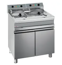 Diverso by Diamond Friteuse | Elektrisch | 14+14L | 100°C/190°C | 18kW (2x 400V) | Aftapkranen | 750x655x845/985(h)mm 
