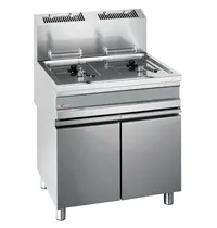 Diverso by Diamond Friteuse | Gas | 15+15L | 110°C/190°C | 25.2kW | Piëzo Ontsteking | Aftapkranen | 750x650x845/1010(h)mm 