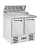 Diverso by Diamond Saladette | 2 Deuren (1/1 GN) | Boven 5x 1/6 GN | +2°C/+8°C | Statisch + Ventilator | Klapdeksel | 900x700x850(h)mm 