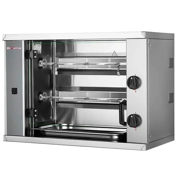 Kippengrill | SMALL | Gas | 2 Spitten | 6 Kippen | 8kW (230V) | 800x400x555(h)mm