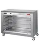 Diamond Warmhoud-Onderkast | (Diverso by) Diamond Kippengrills | RVS | 60°C/90°C | 2kW (230V) | Schuifdeuren (Glas) + 4 Niveaus | Wielen (Geremd) | 1098x480x840(h)mm 