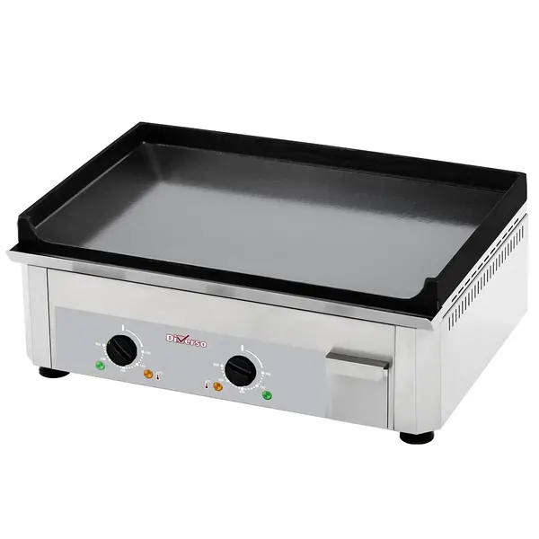 Bak-/Grillplaat | Elektrisch | Glad Oppervlak 600x400 (Gietijzer) | 0°C/300°C | 3.5kW (230V) | 605x475x230(h)mm