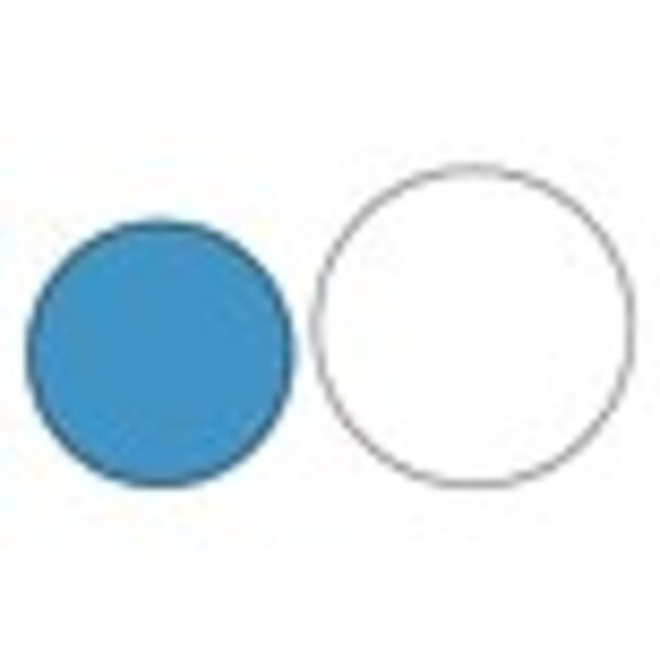 Dienblad | Geëmailleerd Staal | Blauw /Wit | Ø320x45(h)mm
