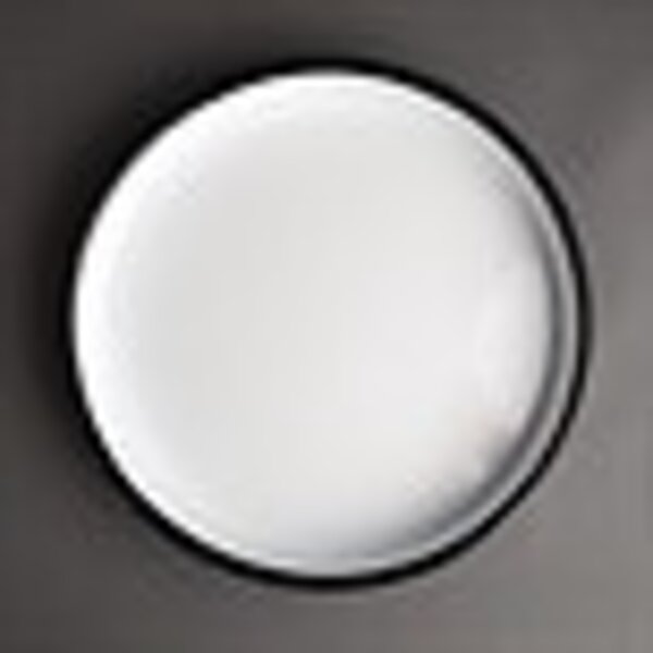 Dienblad | Geëmailleerd Staal | Blauw /Wit | Ø320x45(h)mm