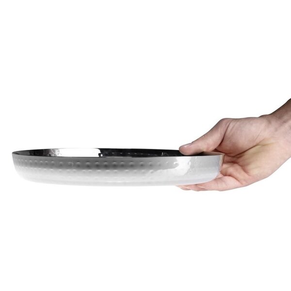 Dienblad | RVS | Glanzend | Stapelbaar | Ø260x35(h)mm