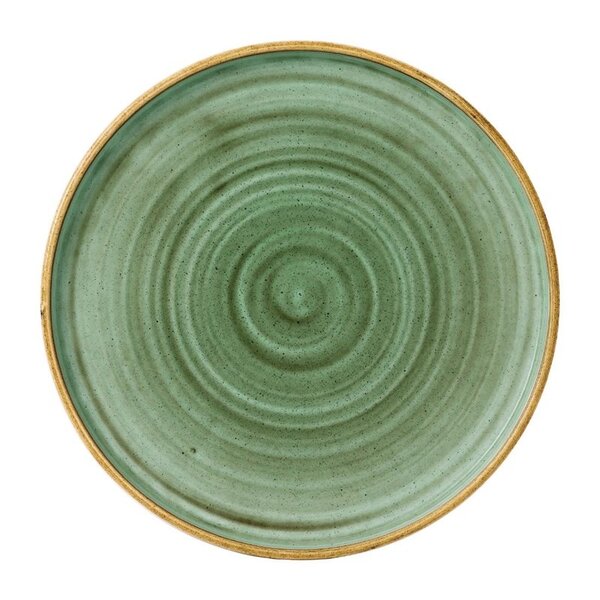 Borden | STONECAST | Porselein | Samphire Green | 6 Stuks | Ø260x20(h)mm