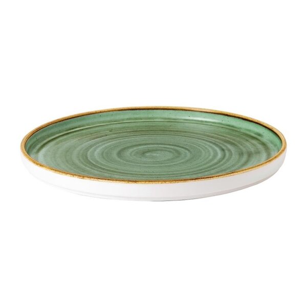 Borden | STONECAST | Porselein | Samphire Green | 6 Stuks | Ø260x20(h)mm