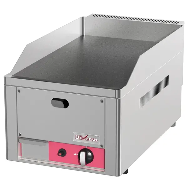 Bak-/Grillplaat | Gas | Glad Oppervlak 310x500 (Gietijzer) | 4kW | Piëzo Ontsteking | 330x530x290(h)mm