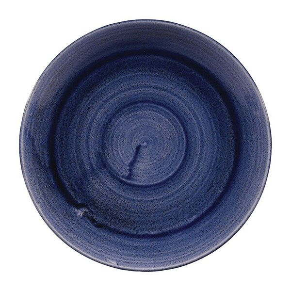 Coupeborden | STONECAST PATINA | Keramiek | Cobalt Blue | 12 Stuks | Ø260mm
