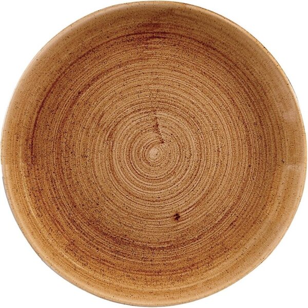 Coupeborden | STONECAST PATINA | Porselein | Vintage Copper | 12 Stuks | Ø260mm