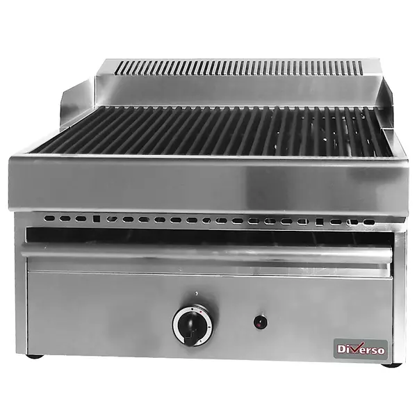 Stoomgrill | Gas | Oppervlak 330x470 (Gietijzer) | 9kW | Piëzo Ontsteking | 410x630x430(h)mm