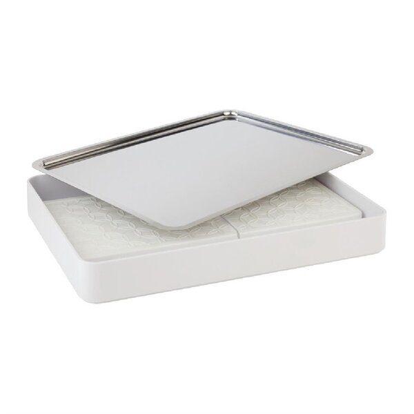 Dienblad | FOCUS | RVS | Glanzend | Stapelbaar | 433x325x15(h)mm