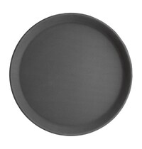 Olympia Dienbladenset | KRISTALLON | Polypropyleen | Zwart | Antislip | Stapelbaar | 6 Stuks | Ø356x20(h)mm 