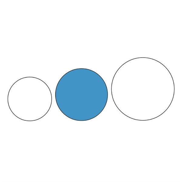 Dienbladenset | KRISTALLON | Polypropyleen | Zwart | Antislip | Stapelbaar | 6 Stuks | Ø356x20(h)mm