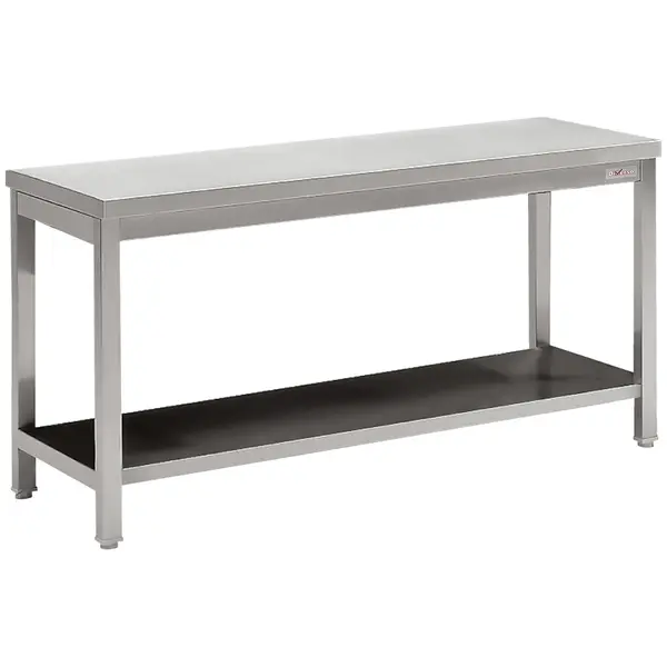 Werktafel | ECO | RVS | Bodemschap | Diepte 700 | Hoogte 900 | Breedte 1200-2000 | Gelaste Constructie