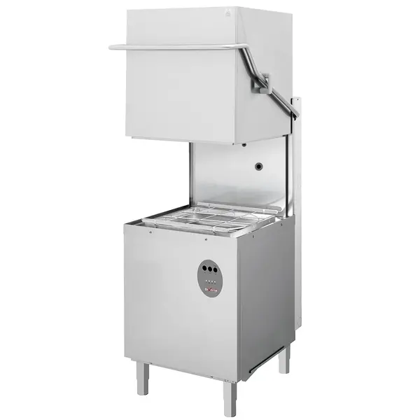 Doorschuifvaatwasser | Mand 500x500 | Naglanspomp | 400V | 635x745x1480/1960(h)mm