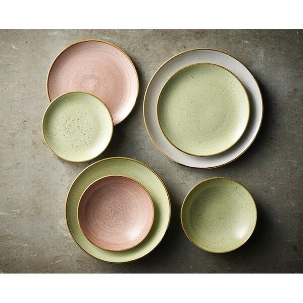 Coupeborden | STONECAST RAW | Green | 12 Stuks | Ø260mm