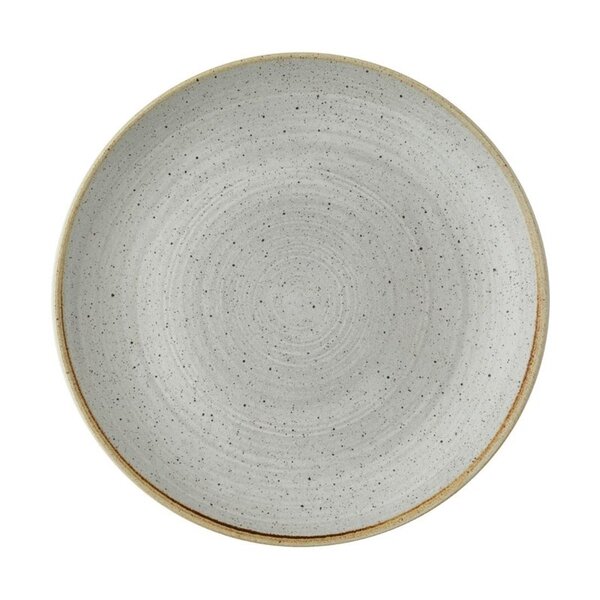Coupeborden | STONECAST RAW | Porselein | Grey | 12 Stuks | Ø260mm