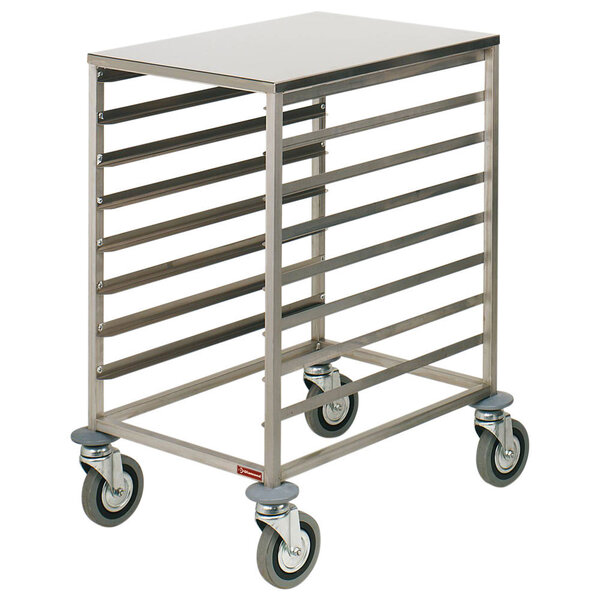 Regaalwagen | 8 Etages (EN600x400) | RVS | Werkblad | 650x520x860(h)mm