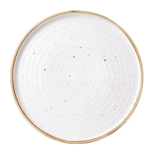 Borden | STONECAST | Porselein | Barley White | 6 Stuks | Ø275x20(h)mm