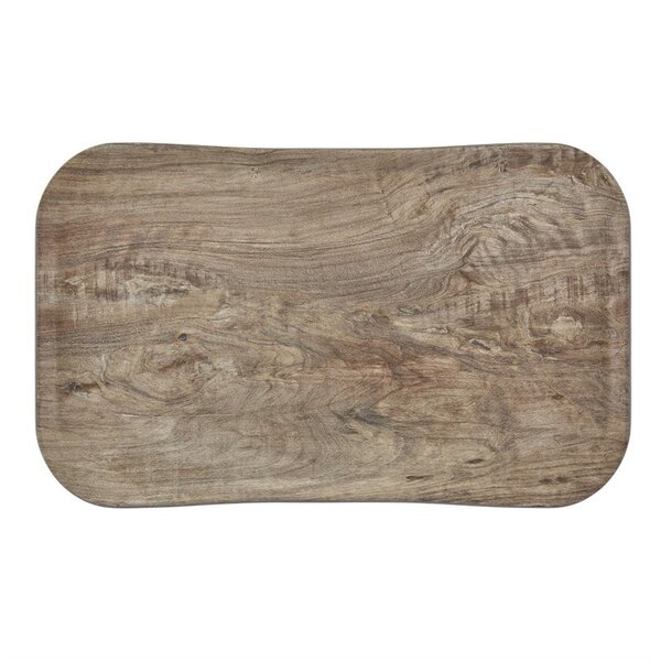 Dienblad | VERSA | Glasvezel | Houtlook | Antislip | Stapelbaar | 530x320mm